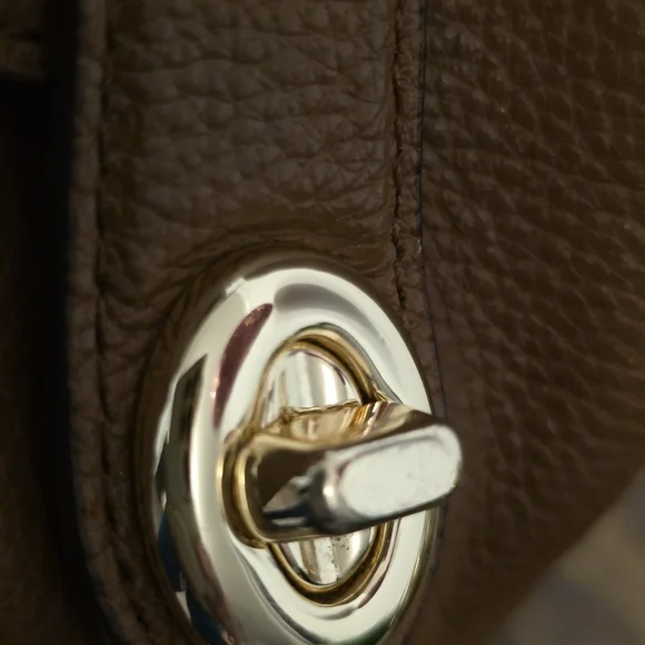 Coach Edie  Brown Leather Embossed Horse And Carriage Bag - Picture 3 of 15